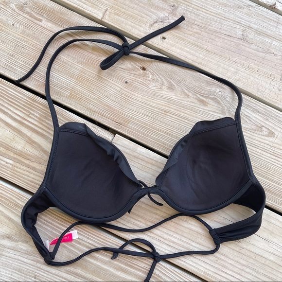 Victoria's Secret black string bikini top 34 B - Picture 2 of 4